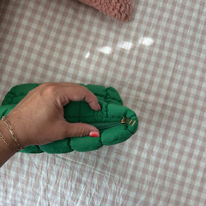 GRWM Puff Bag in Green