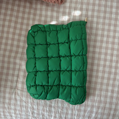 GRWM Puff Bag in Green