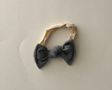 Charcoal Mini Ribbed BloomCLIPS set of 2