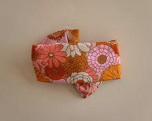 Groovy Blooms Tie On Headwrap