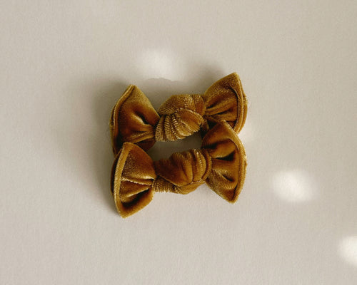 Mustard Velvet BloomCLIPS set of 2