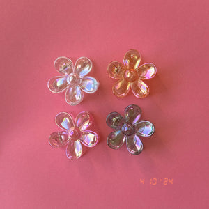 Iridescent Daisy Claw Clip