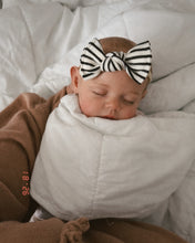 Black and White Stripe BloomCLIPS or Nylon Headband