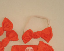Tangerine Wide Ribbed BloomCLIPS OR Nylon Headband