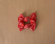 Red and Blush Checkered BloomCLIPS OR Nylon Headband