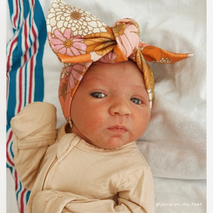 *RESTOCK* Groovy Blooms Tie On Headwrap