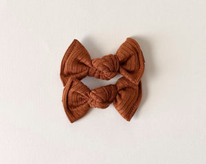 Cinnamon Ribbed BloomCLIPS set of 2