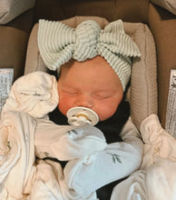 *RESTOCK* Mist Wavy Ribbed Tie On Headwrap