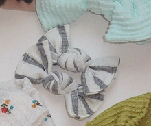 Heather Grey Ribbed BloomCLIPS or Nylon Headband