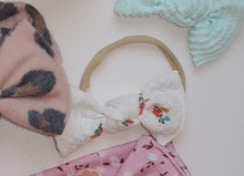 Floral Waffle BloomCLIPS or Nylon Headband