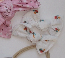 Floral Waffle BloomCLIPS or Nylon Headband