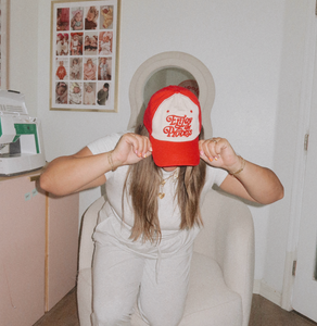 Enjoy The Process Red Baseball Cap