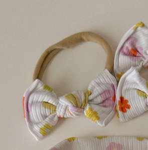 July Retro Daisy BloomCLIPS OR Nylon Headband