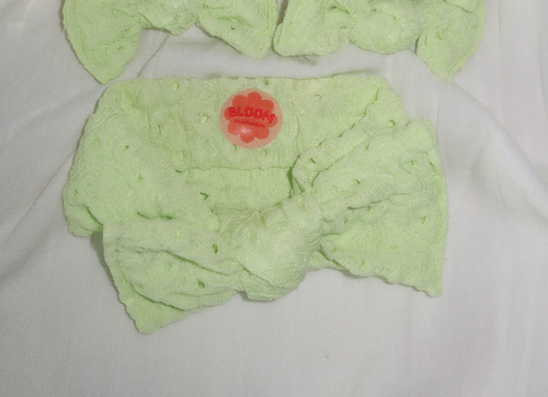 Lime Eyelet Tie On Headwrap