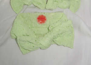 Lime Eyelet Tie On Headwrap