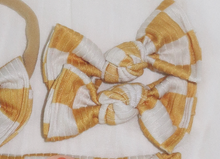 Lemon Drop Check Ribbed BloomCLIPS or Nylon Headband