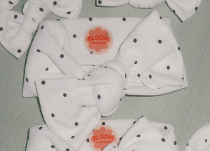 Polka Dot Tie On Headwrap