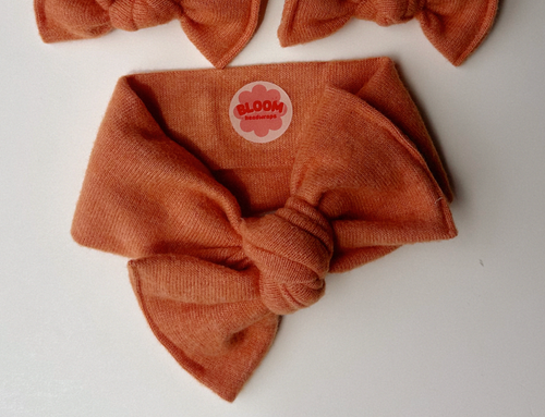 Showgirl Fuzzy Orange Tie On Headwrap