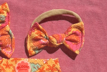 Golden Floral BloomCLIPS or Nylon Headband