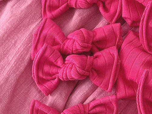 Barbie Pink Wide Ribbed BloomCLIPS or Nylon Headband