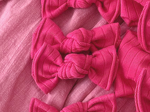 Barbie Pink Wide Ribbed BloomCLIPS or Nylon Headband