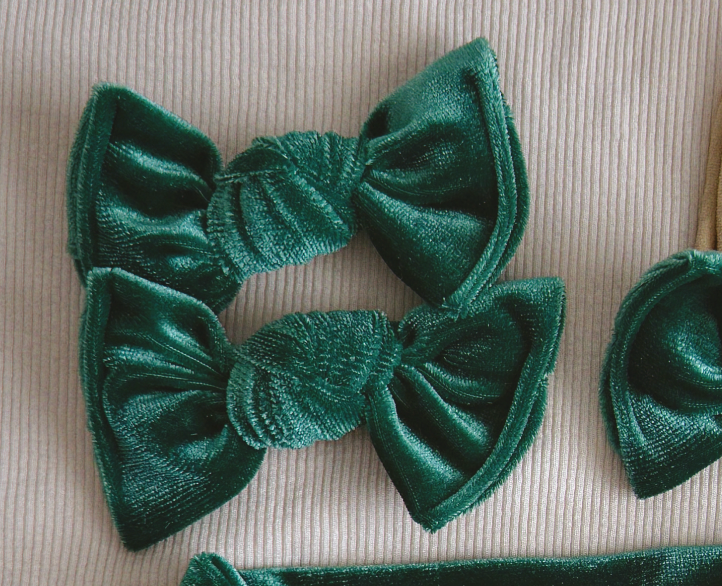 Forest Velvet BloomCLIPS or Nylon Headband
