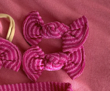 Dragon Fruit Wavy Ribbed BloomCLIPS or Nylon Headband