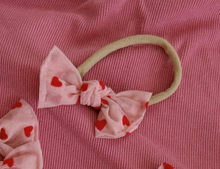 Mesh Puffy Hearts BloomCLIPS or Nylon Headband