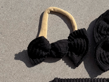 *RESTOCK* Solid Black Wavy Ribbed BloomCLIPS or Nylon Headband