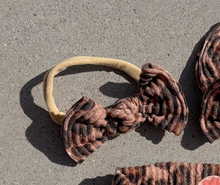 NEW Cheetah Wavy Ribbed BloomCLIPS or Nylon Headband