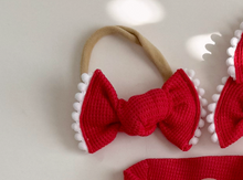 Raspberry Red Waffle BloomCLIPS or Nylon Headband
