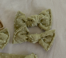 Golden Sage Dot BloomCLIPS or Nylon Headband