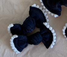 Navy Wide Ribbed BloomCLIPS or Nylon Headband