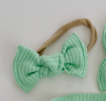 Pistachio Cream Ribbed BloomCLIPS or Nylon Headband