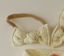 Butter Yellow Crinkle BloomCLIPS or Nylon Headband