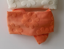 Orange Dream Puff Daisy Tie On Headwrap