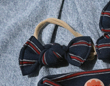Harbor Stripe BloomCLIPS or Nylon Headband