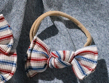 Coastal Stripe BloomCLIPS or Nylon Headband
