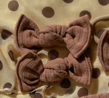 Camel Fuzzy Ribbed BloomCLIPS or Nylon Headband