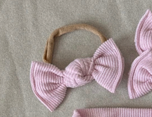 Ballet Pink Mini Ribbed BloomCLIPS or Nylon Headband
