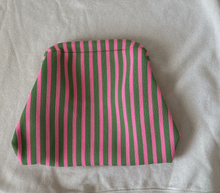 Stripe Makeup Bag - listing comes with 1 choose your color in the drop down