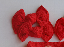 Strawberry Crinkle BloomCLIPS or Nylon Headband