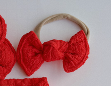 Strawberry Crinkle BloomCLIPS or Nylon Headband