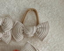 Oatmeal Waffle BloomCLIPS or Nylon Headband