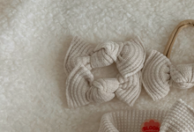 Oatmeal Waffle BloomCLIPS or Nylon Headband