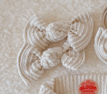 *RESTOCK* Ivory Wavy Ribbed BloomCLIPS or Nylon Headband