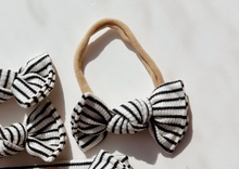*RESTOCK* Mini Stripe Ribbed BloomCLIPS or Nylon Headband