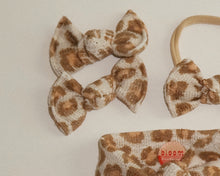 Beige Cheetah BloomCLIPS or Nylon Headband