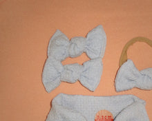 Powder Blue BloomCLIPS or Nylon Headband