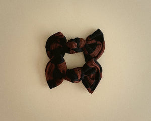 Brown + Black Checker BloomCLIPS or Nylon Headband